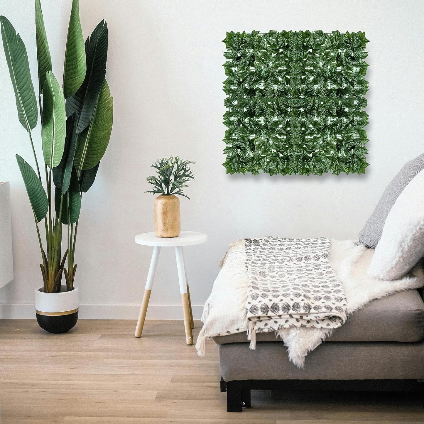 Artificial Ivy Privacy Fence Screen 40x100in Privacy Hedges Wall Faux UV-Anti Panel for Indoor Outdoor Garden Balcony Decor