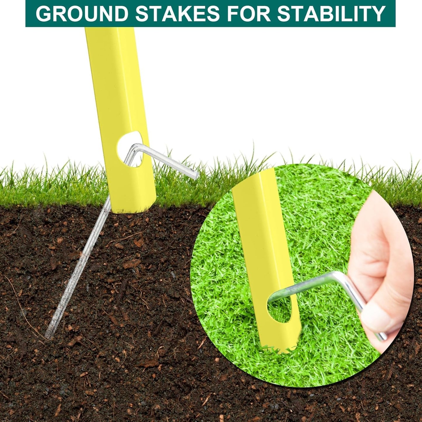 8FT Windmill for Yard Garden Decoration with Weather Vanes，Heavy Duty Outdoor Wind Mills, Large Metal Outdoor Windmill,Weather Resistant,Yellow