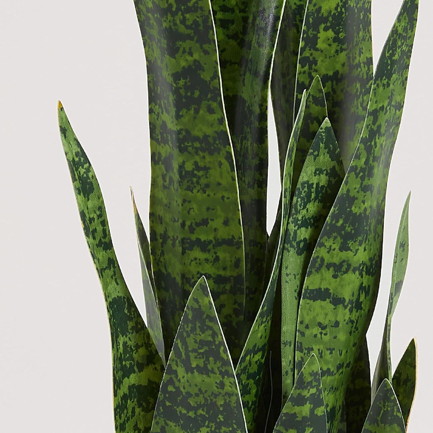 KOL 3ft Artificial Snake Plant, Fake Sansevieria Potted Plants, 32 Thick Lifelike Faux Leaves, Indoor Home Office Decor, Mother-in-Law Tongue Houseplant, 35in, Green