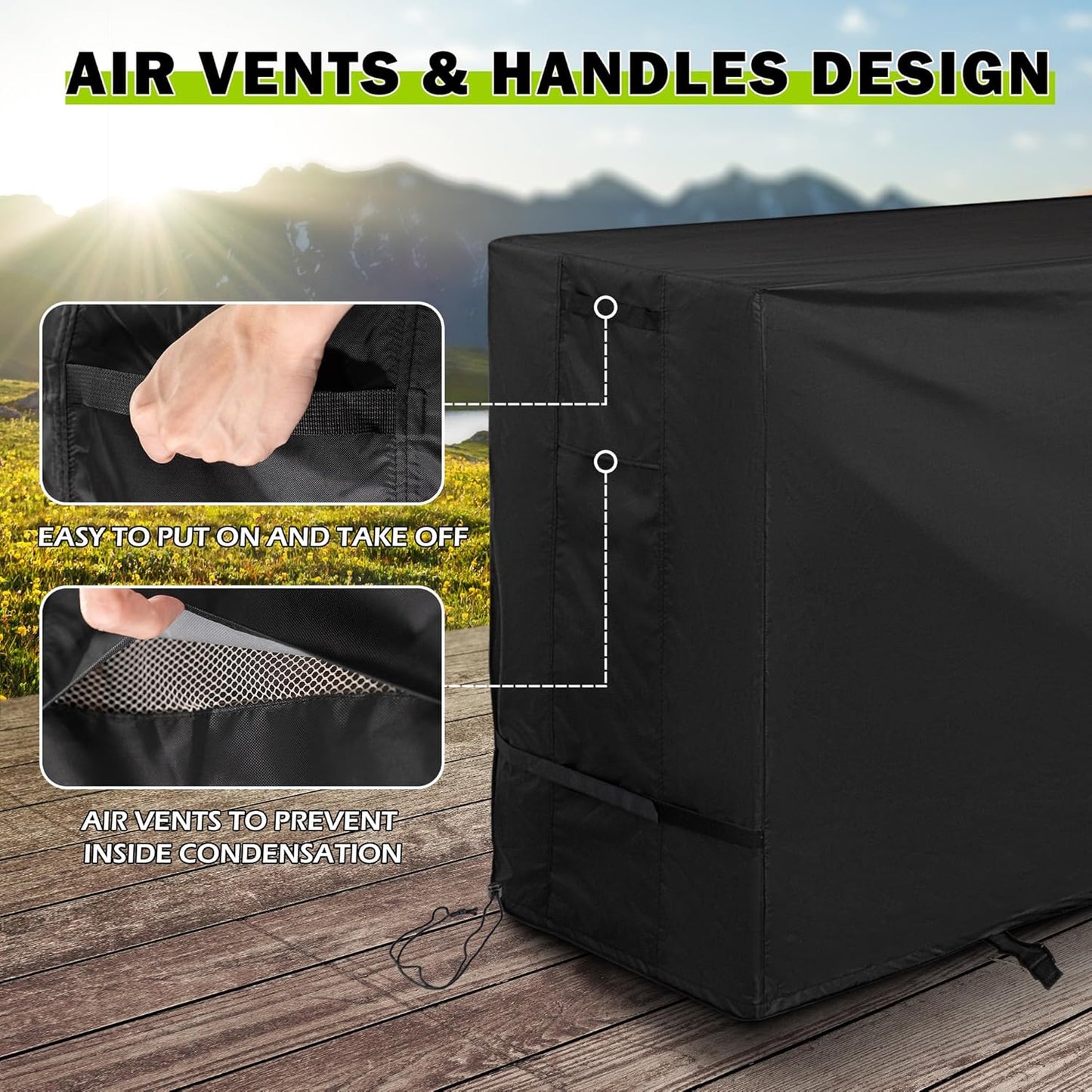 Griddle Cover for Royal Gourmet GD401,GD402, GD403 Grill, Flat Top Grill Cover for 66in 4-Burner Grill, Waterproof BBQ Grill Cover for Outdoor Barbecue/Gas Griddle/Propane Griddle