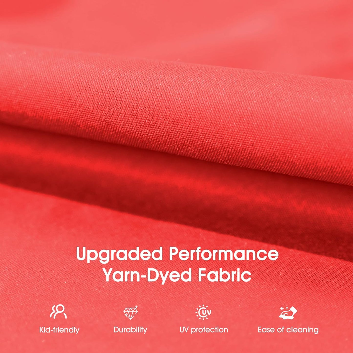 PURPLE LEAF 3-Seat Outdoor Patio Porch Swing with Adjustable Tilt Canopy, Cushions and Pillow Included, Terra