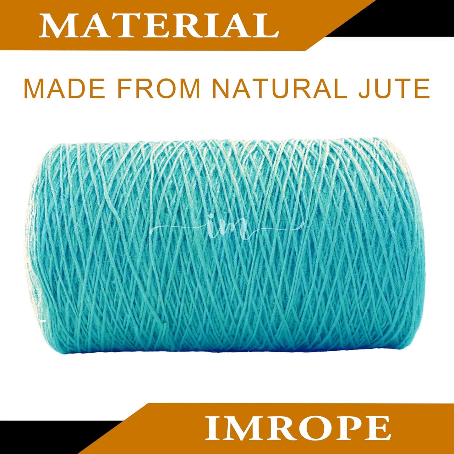 1mm x 5000 Feet Blue Jute Rope, Twine for Gardening Tomato Climbing Plant Tie Floristry Crafts Gift Wrapping Packing Decor