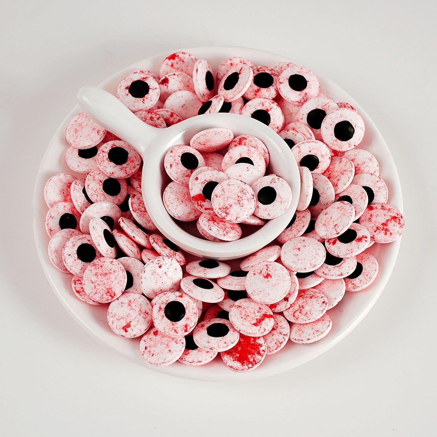 Kasvan Candy Eyeballs - Edible Bloody Red Eyes 85g/3 Oz, Halloween Sprinkles, Baking Cake Decorations, Ice Cream Toppings and Cookie Decorating, Wedding Party Chirstmas Supplies