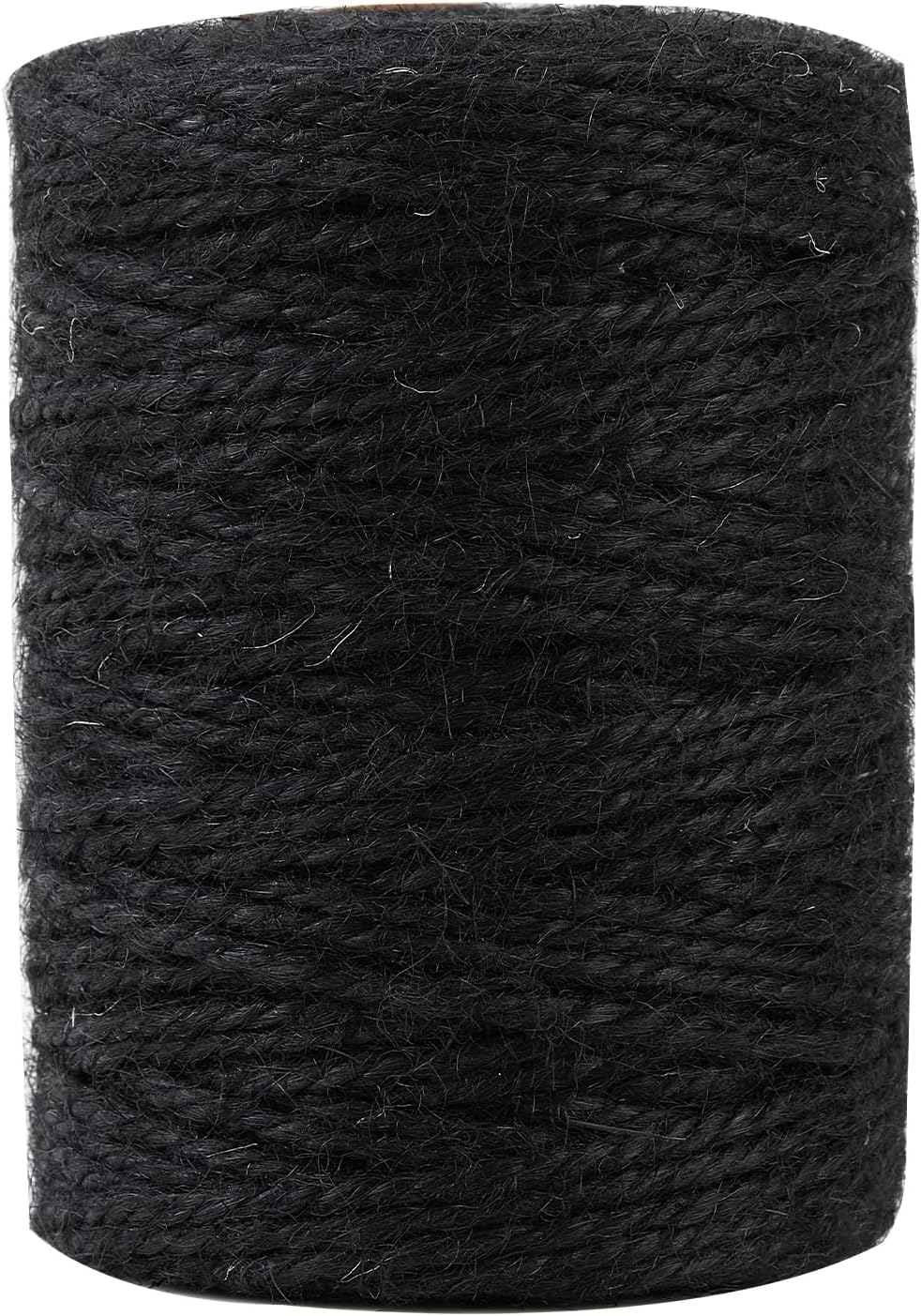 328 Feet 3mm Thick Black Natural Jute Twine, Garden Twine Heavy Duty Industrial Packing Materials String Wrapping, Arts, and Crafts, Halloween Wrapping, Gardening Applications