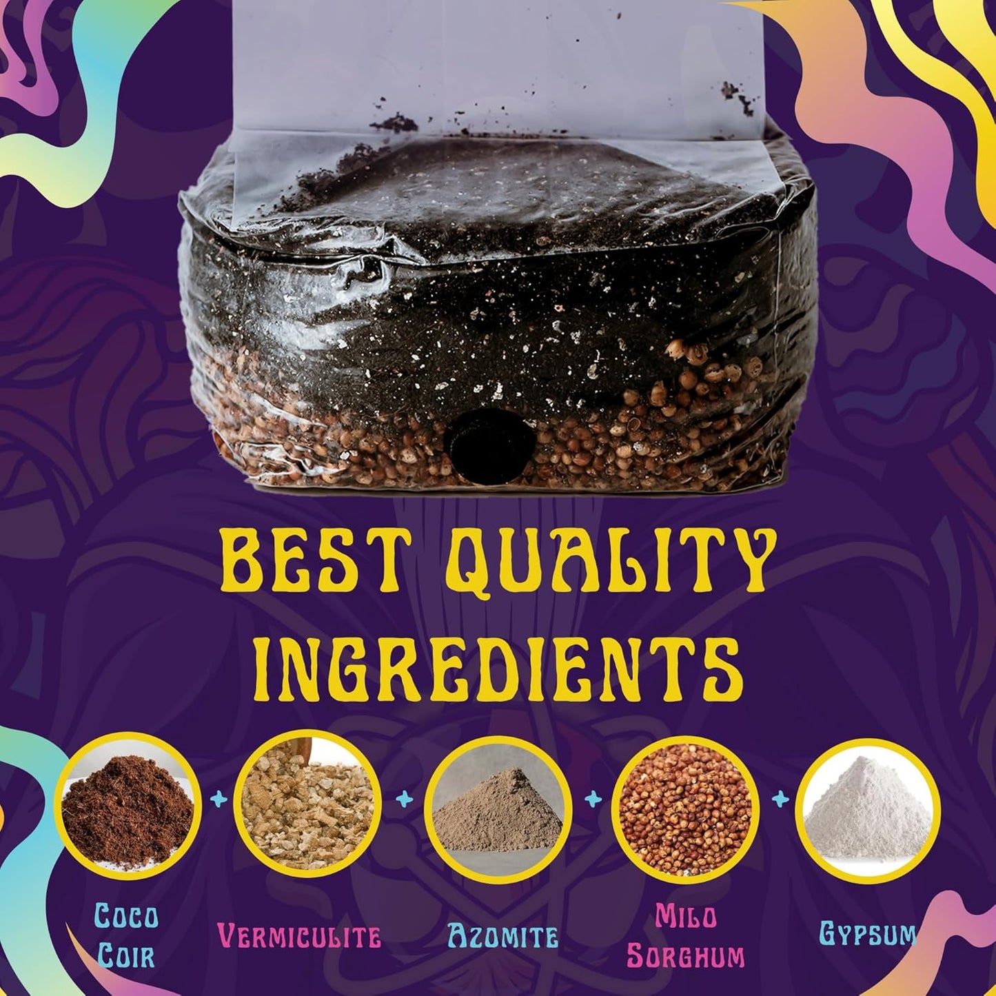 2 LB All-in-One Grow Kit: Up to 32oz of Mushrooms! Nutrient-Enhanced, Injection Port, Just Add Your Own Spores & Grow Like Magic