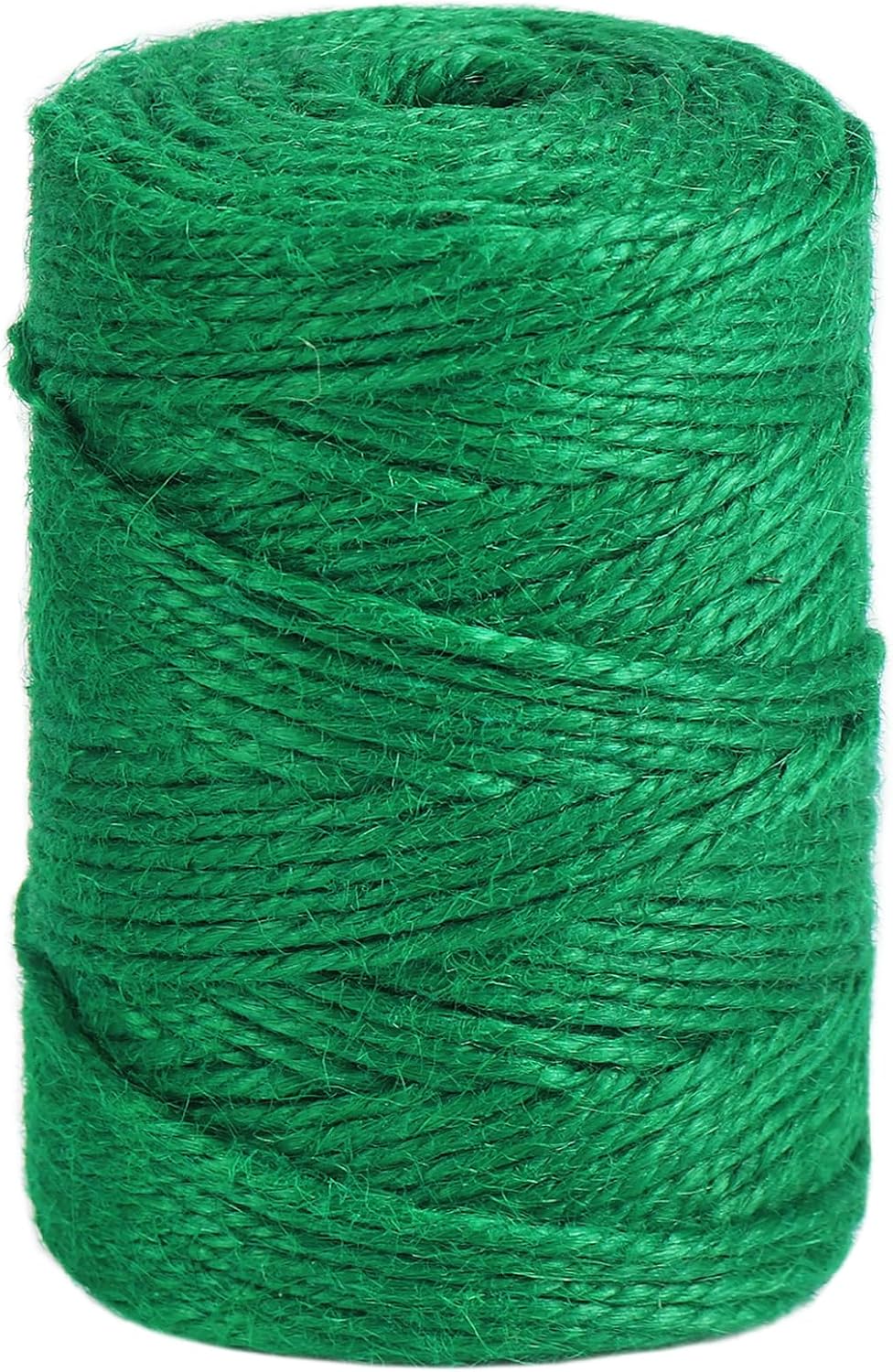 Tenn Well Jute Garden Twine, 328 Feet 3mm Heavy Duty Tomato Twine, Green Plant Ties for Gardening, Climbing Plants, Vegetables, Crafting