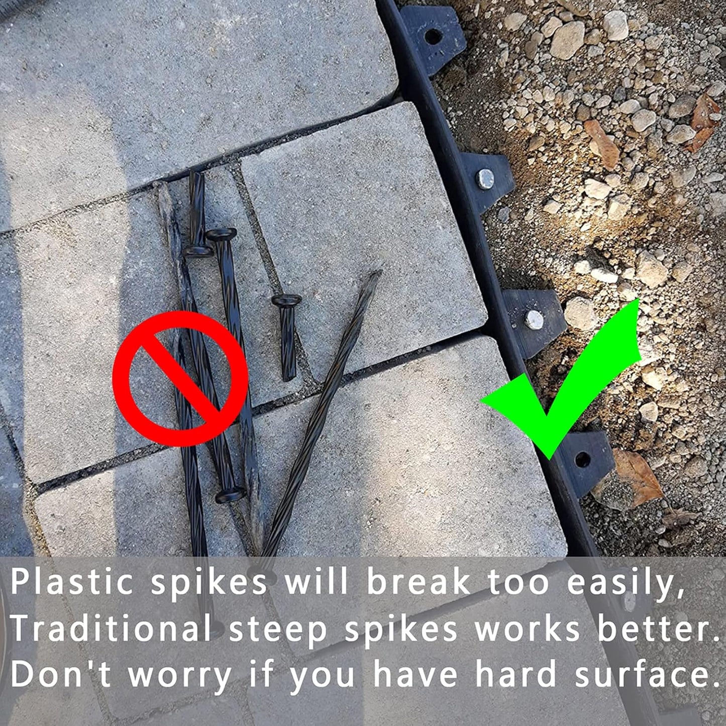 12 Inch Galvanized Landscape Stakes Metal Landscape Edging Anchoring Spikes, Landscape Anchoring Stake for Artificial Turf, Paver Edging, Weed Barrier, Tent, Camping, Carpentry (50)