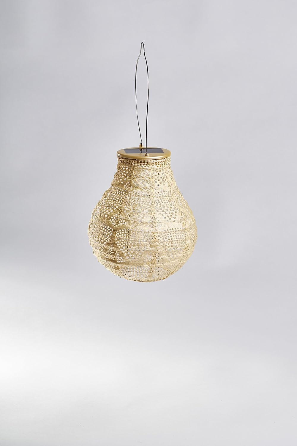 Allsop Soji Stella - Bulb - 8" Outdoor Solar Lantern - Pearl