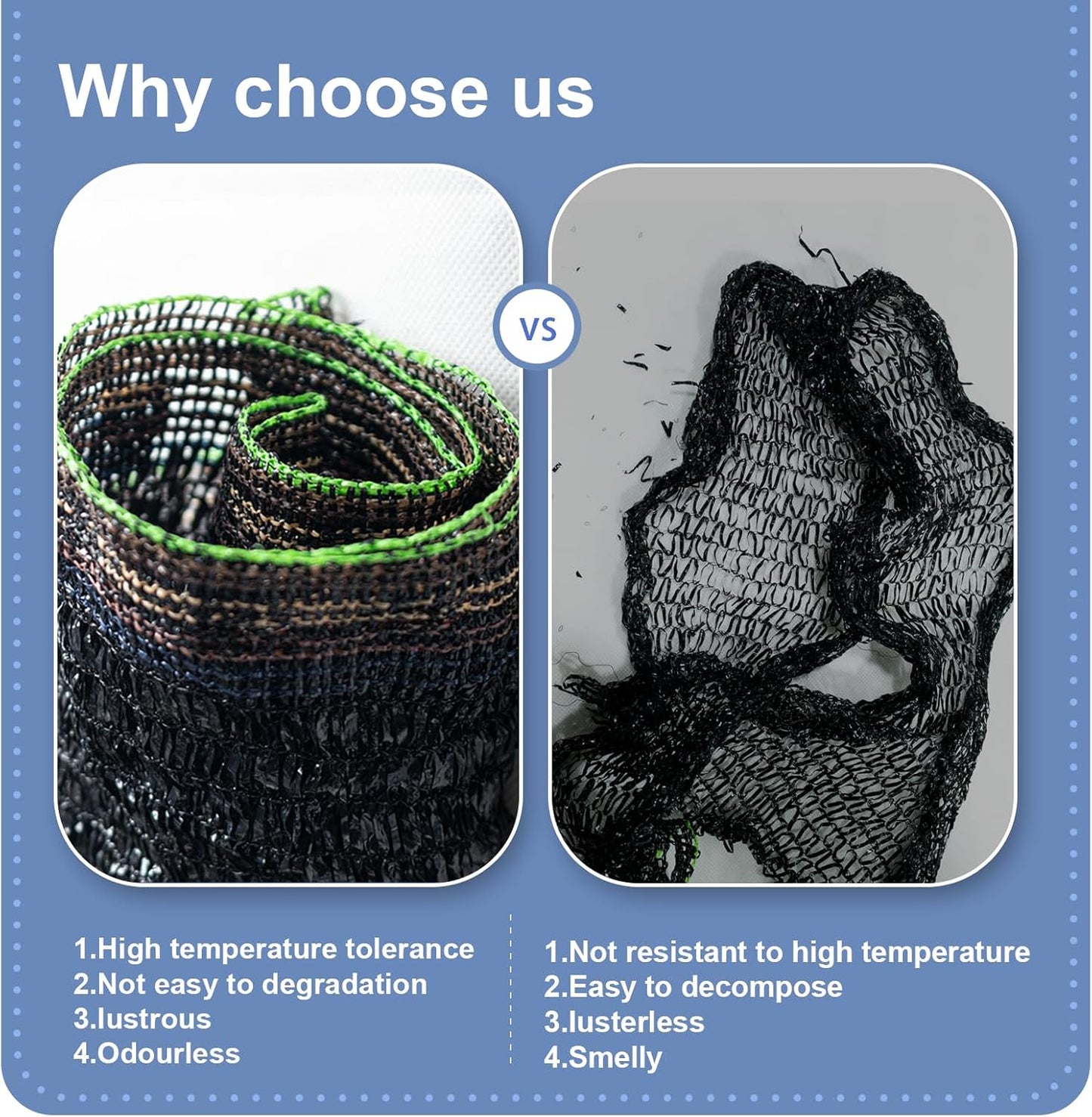 LOVE STORY 10x20FT 55% Black Shade Cloth Sun Shade Net UV Resistant Mesh Tarp Plant Cover Sunblock Net for Garden,Greenhouse,Vegetables,Flowers