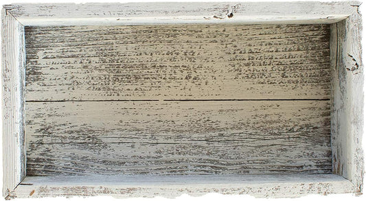 Small Wooden Planter Box – Rustic 1-Pack Wood Window Planter Box Set for Centerpieces & Storage – Durable Wooden Boxes for Decor - Perfect Toilet Basket for Bathroom Organizer