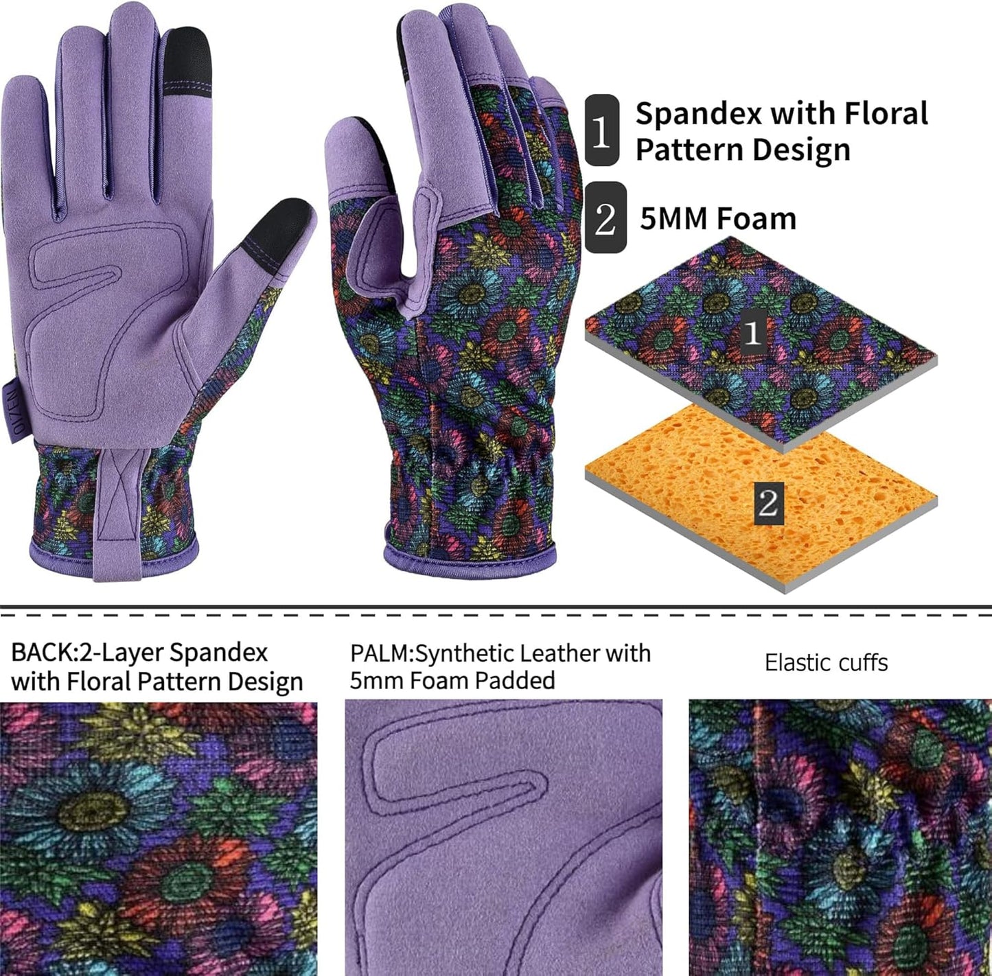 Gardening Gloves for Women and Men,Garden Gloves with Touch Screen, Thorn Proof Puncture Resistant Working Gloves, Gardening Gifts for Women, Size Large