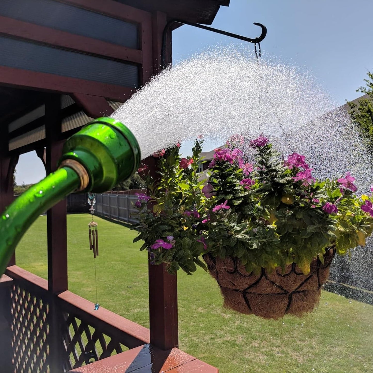 GREEN MOUNT Watering Wand, 24 Inch Sprayer Wand with Superior Stainless Head, Perfect for Hanging Baskets, Plants, Flowers, Shrubs, Garden and Lawn