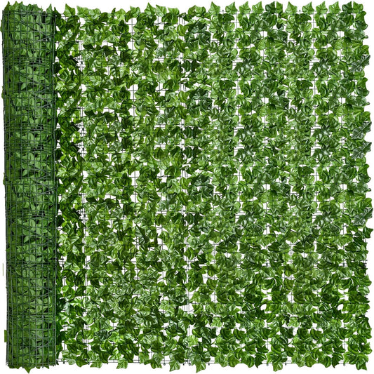 DearHouse Artificial Ivy Privacy Fence, 197x78.7inch Artificial Hedges Fence and Faux Ivy Leaf Decoration for Outdoor Decor, Home, Garden Decor