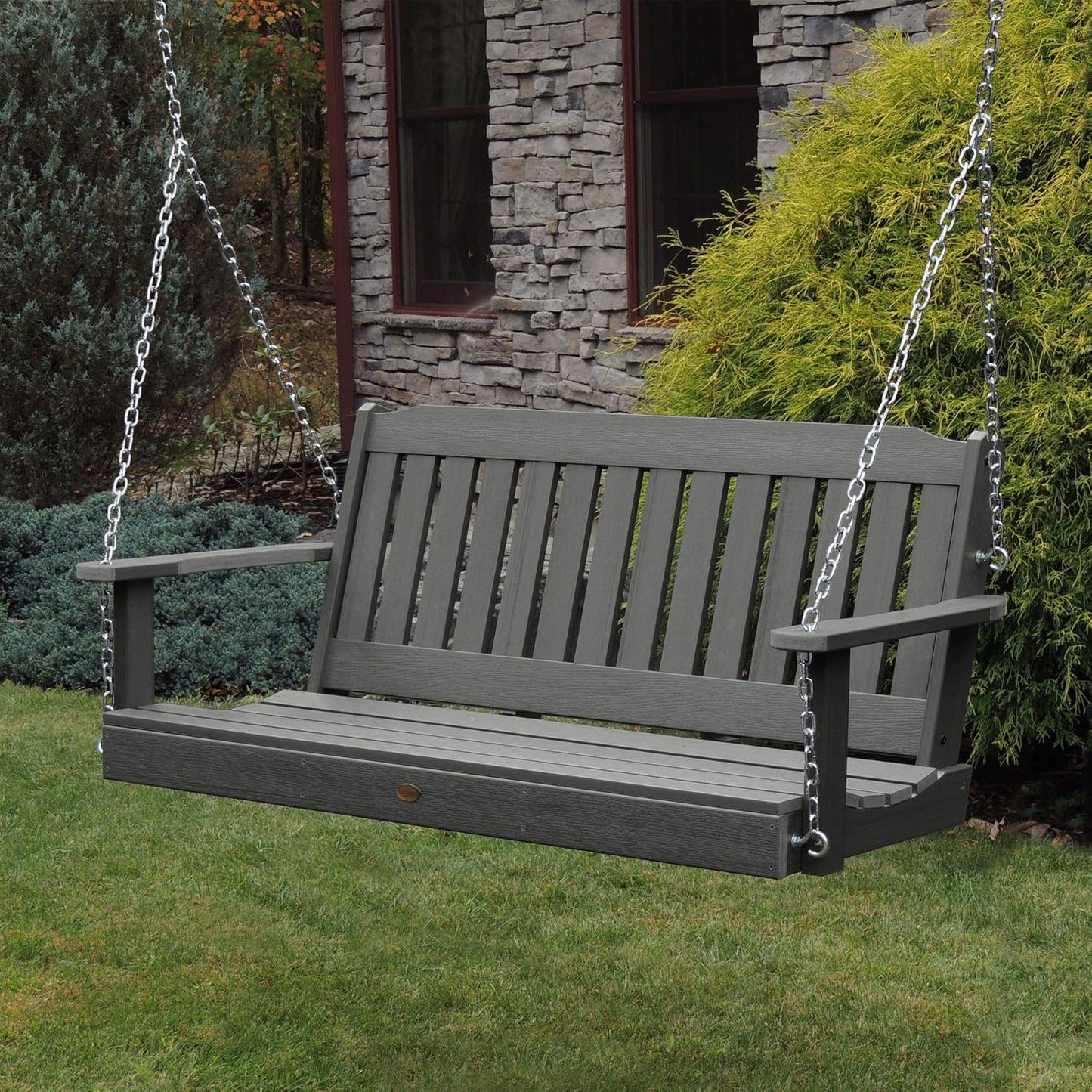 Highwood AD-PORL1-CGE Lehigh Porch Swing, 5 Feet, Coastal Teak