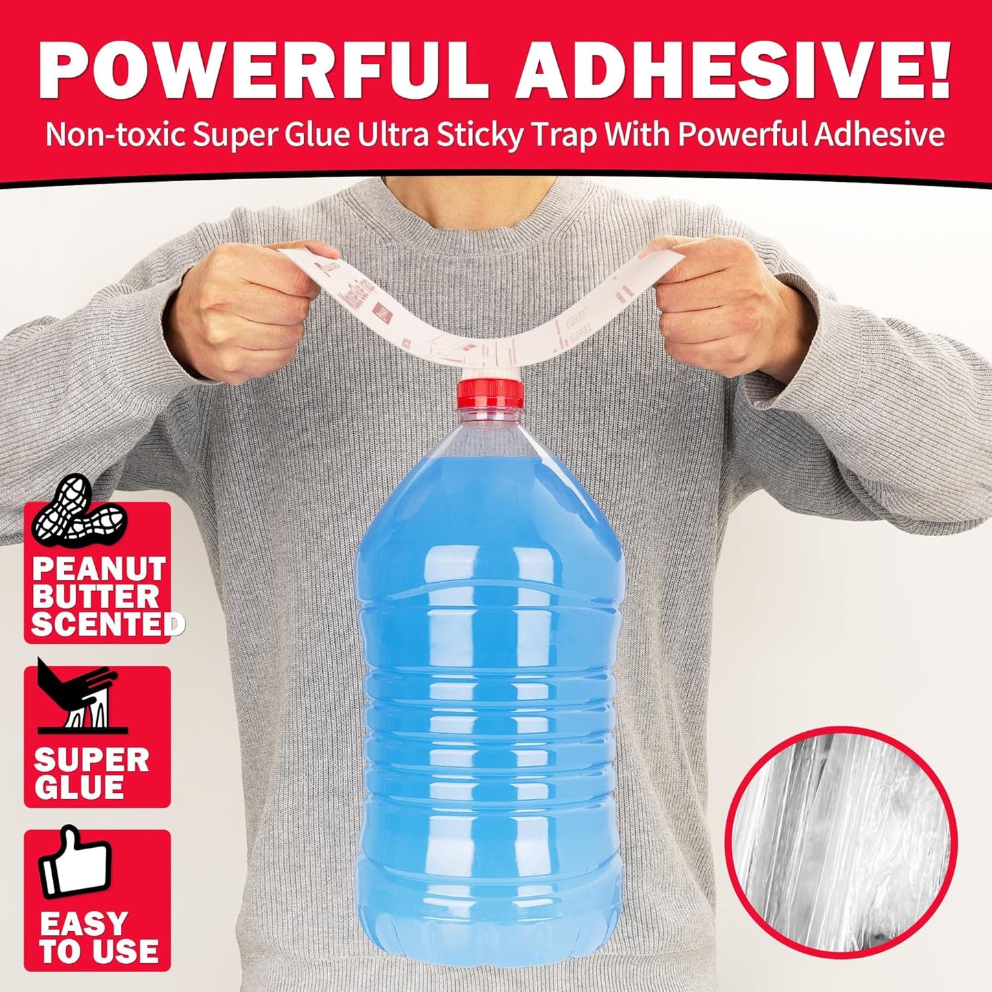 LULUCATCH Mouse Traps Indoor for Home, 12 Pack Pre-Baited Sticky Mouse Traps, Non-Toxic Bulk Sticky Tray, Adhesive Glue Boards for Rats, Bugs, Spiders, Mice, Cockroaches, Pet Safe Pest Control