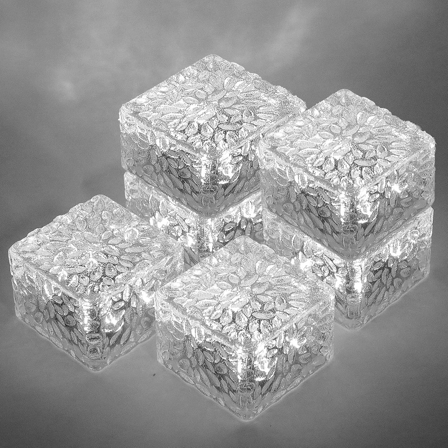 Solar Brick Lights-Outdoor Solar Lights for Yard-Solar Brick Landscape Path Light 6 Pack LED Light Brick Garden Decor for Pathway Patio Walkway Backyard Decoration, DS-XBZ-1-1-1