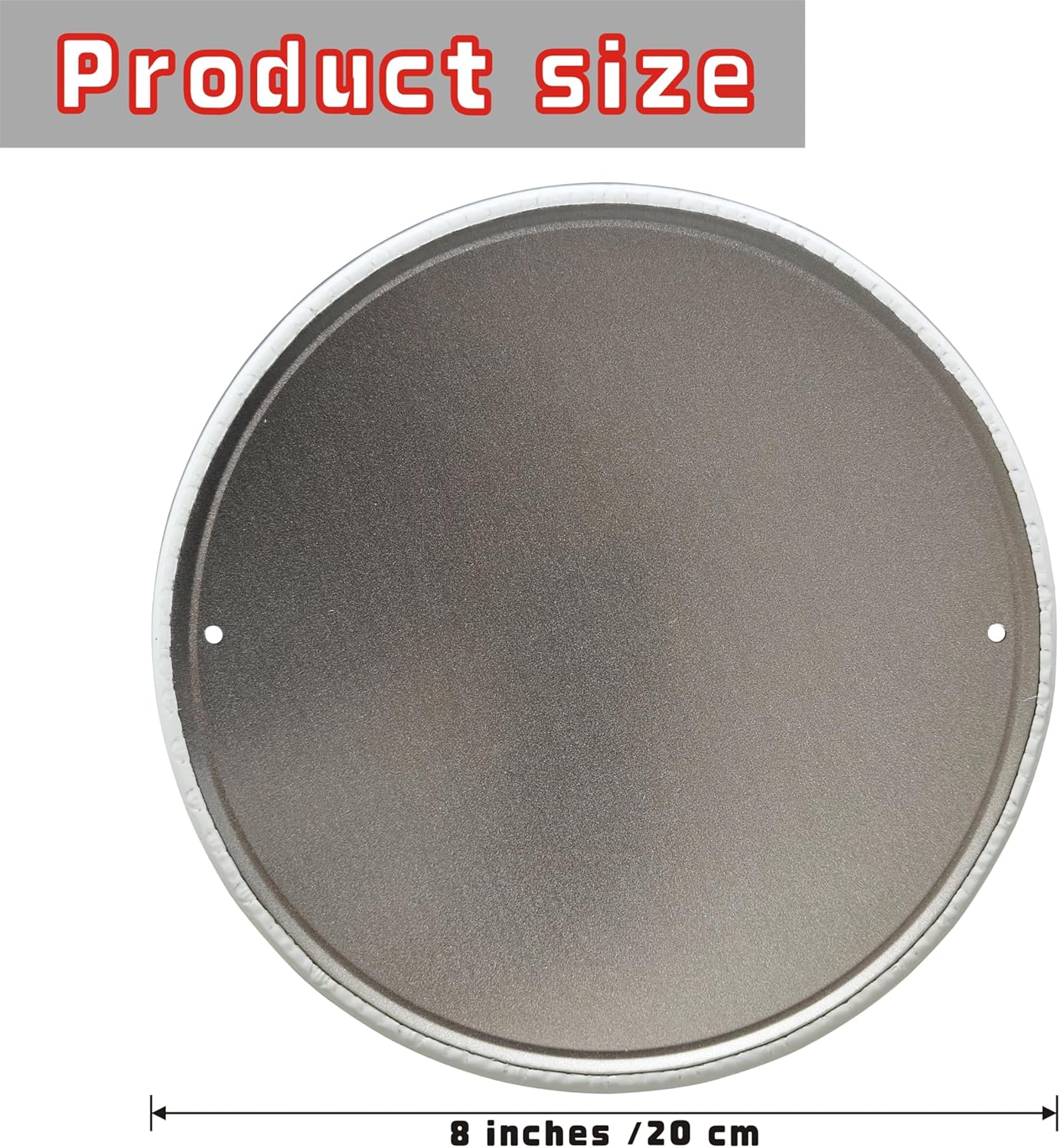 Rustic Art Studio Metal Tin Sign 8x8 In Vintage Round Wall Decor with Blue & Red for Office Bar Cafe Garage Bathroom Bedroom Decor