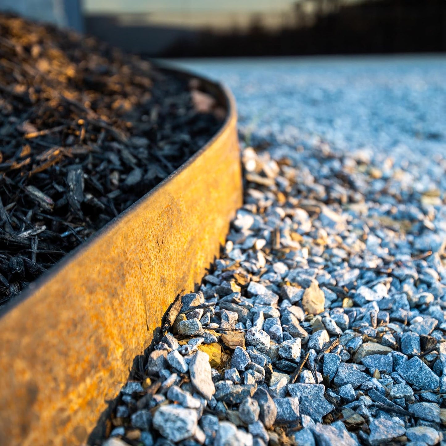 Hammer-in Landscape Edging - 48-inch Strips - 14-inch Depth 1/4-inch Rounded top COR-Ten Steel (5 Pack)