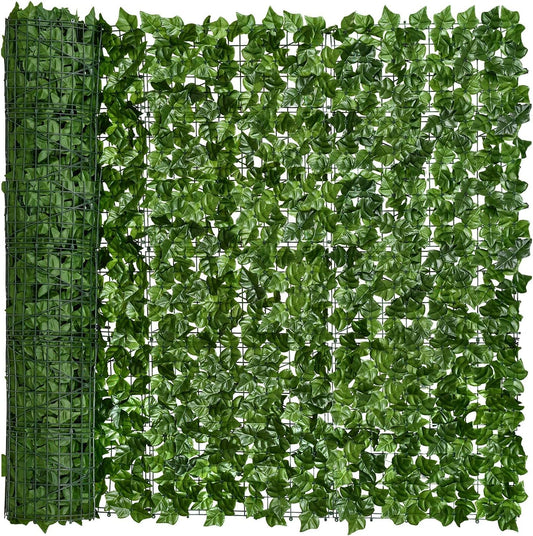 DearHouse Artificial Ivy Privacy Fence Wall Screen, 59x216.5inch Artificial Hedges Fence and Faux Ivy Vine Leaf Decoration for Outdoor Garden Decor