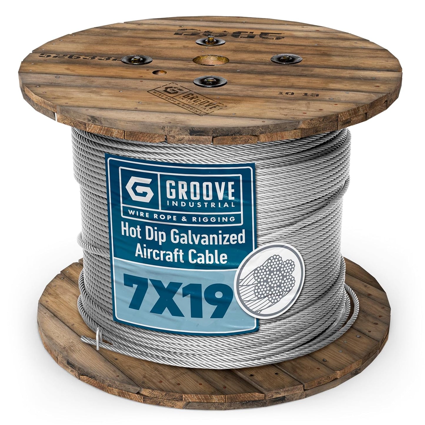 1/4’’ 7x19 Hot Dip Galvanized Aircraft Cable – Steel Wire Rope - 400 Feet