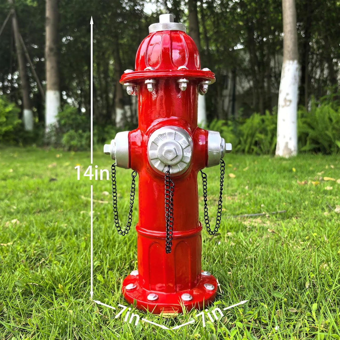 Garden Fire Hydrant Outdoor Statue,Sculpture for Dog to Peed on Yard Decor,Fire Hydrant Puppy Pee Training Post Figurine,Funny Decor Statues for Backyard Patio Lawn Porch