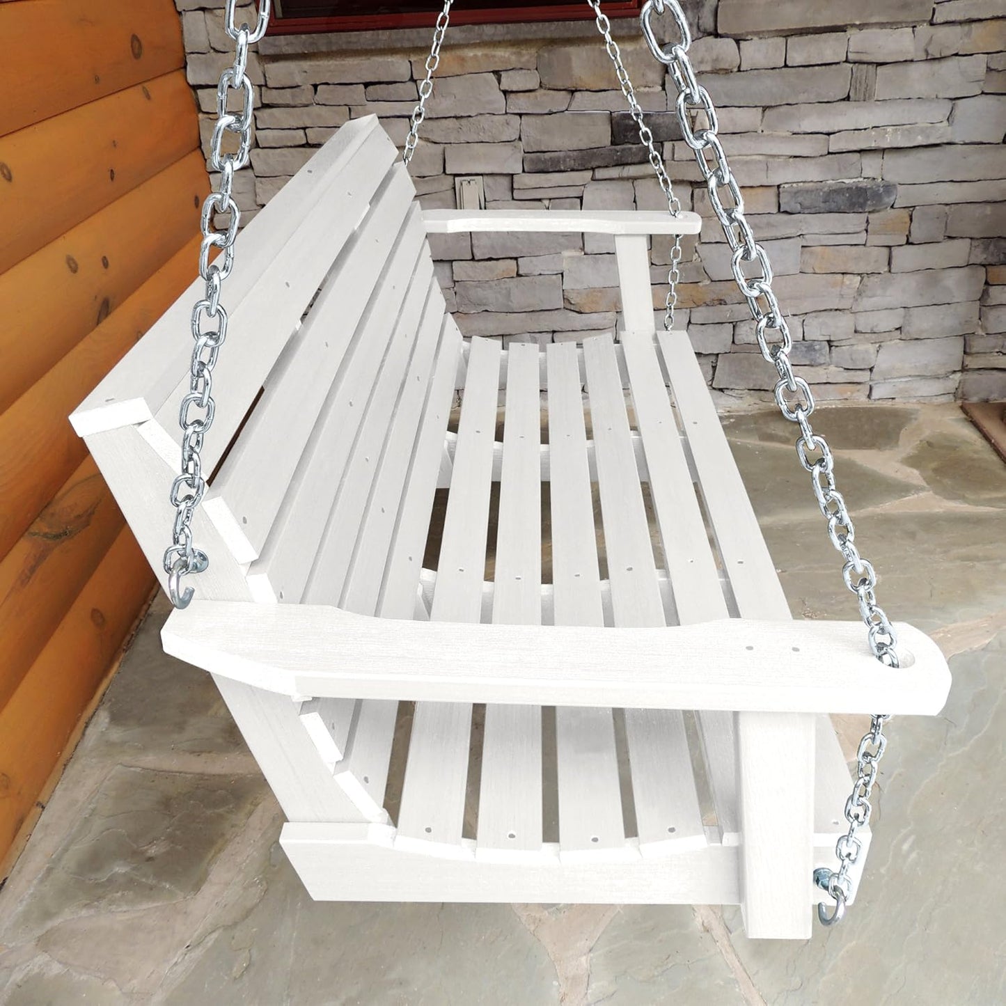 highwood Weatherly Porch Swing 5 Feet, White