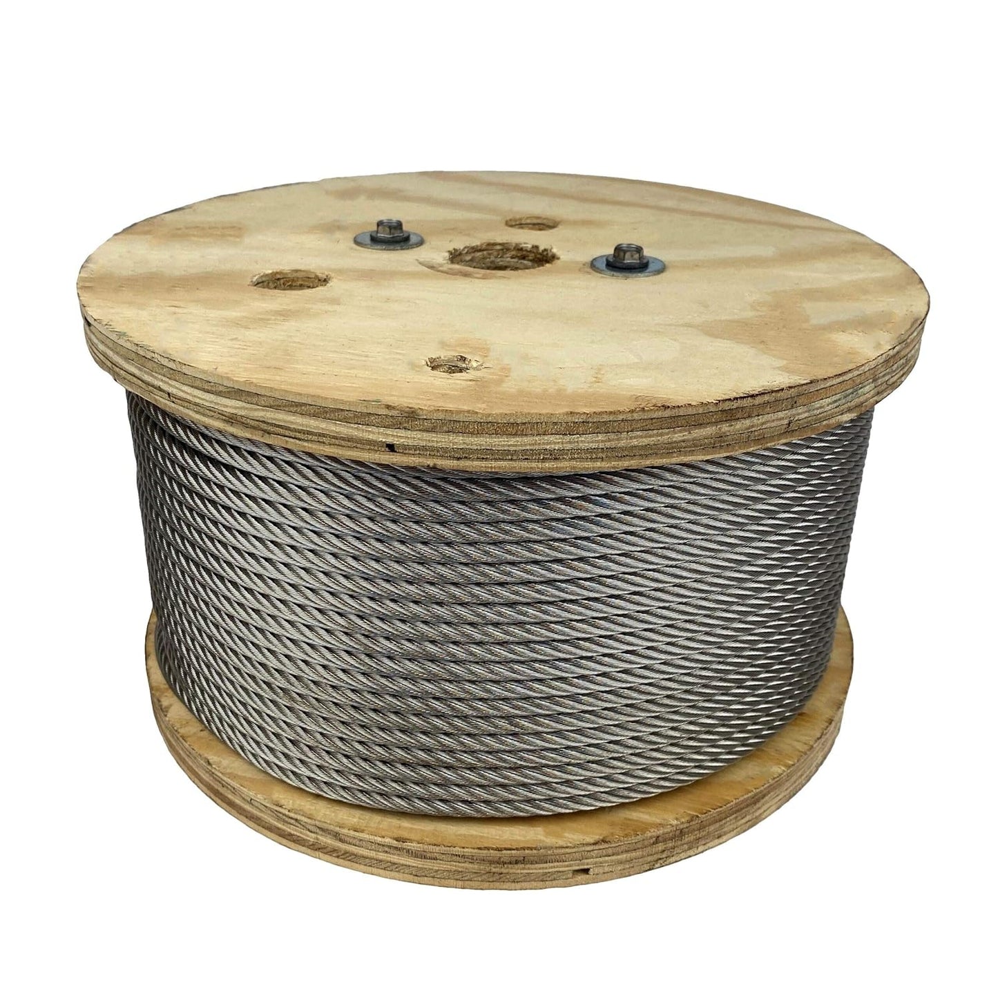 3/8" x 500' 7x19 Galvanized Wire Rope (MBL: 14,400 lbs.)