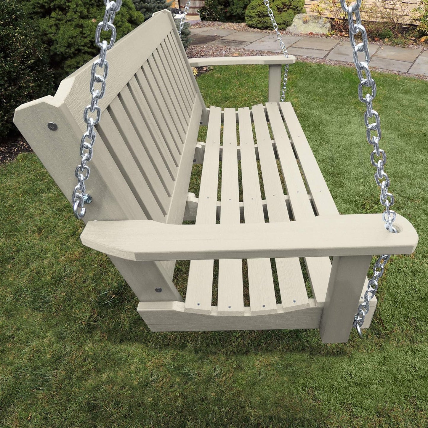 Highwood AD-PORL1-WAE Lehigh Porch Swing, 5 Feet, Whitewash