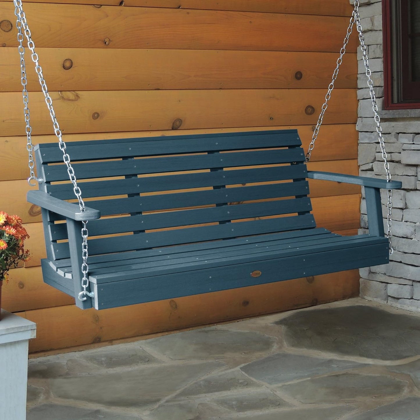 highwood Weatherly Porch Swing 5 Feet, Nantucket Blue