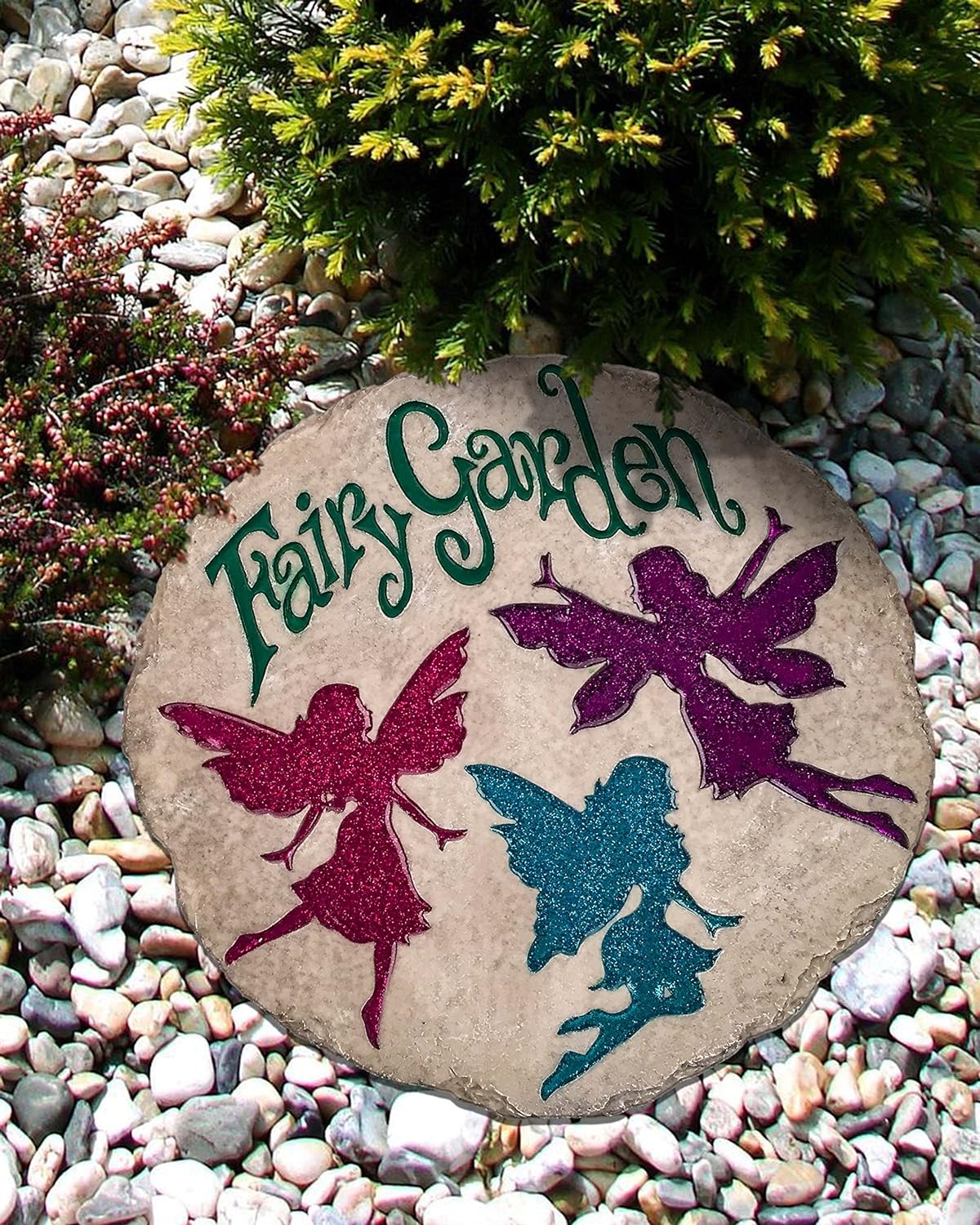 Spoontiques - Garden Décor - Dogs Leave Pawprints Stepping Stone - Decorative Stone for Garden